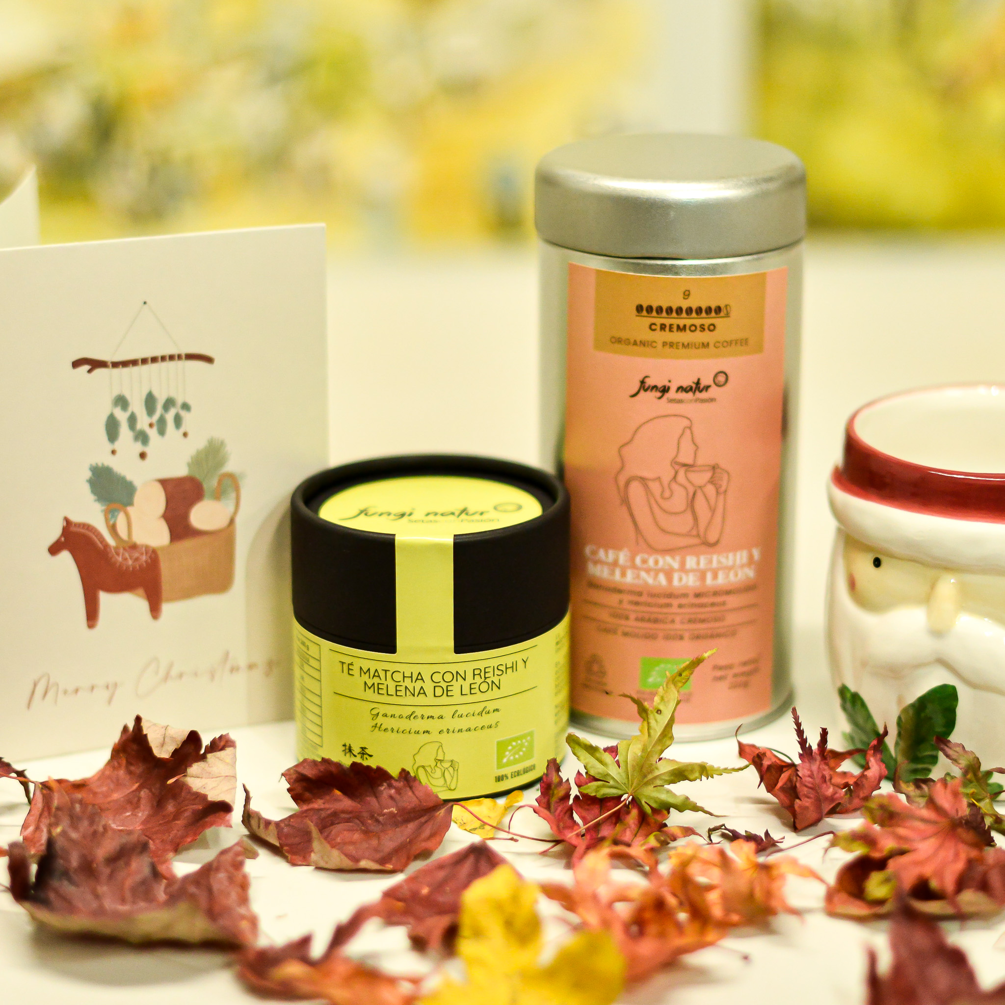 Pack Regalo: Café y Té Matcha con Reishi y Melena de León -Ecológico