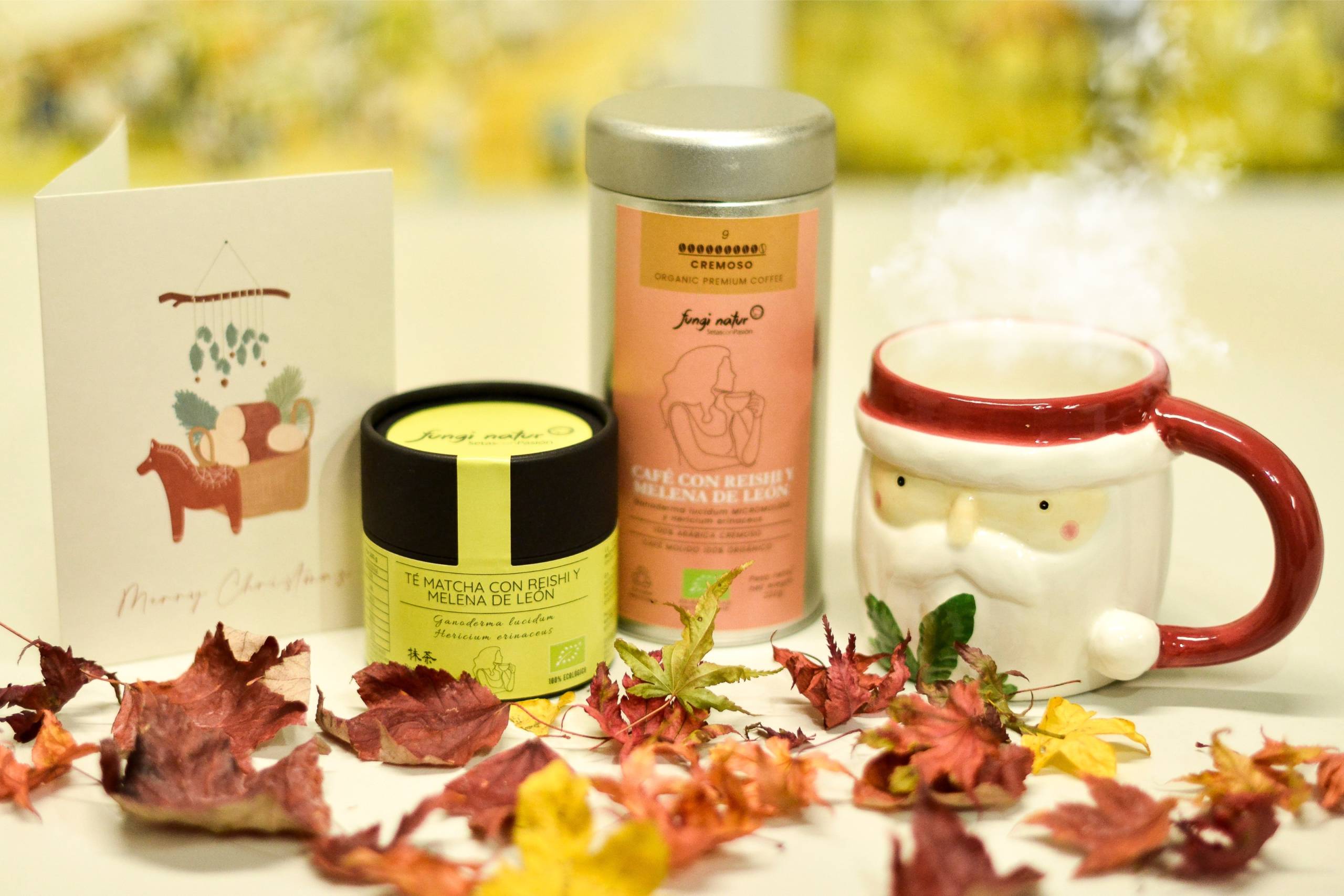 Pack Regalo: Café y Té Matcha con Reishi y Melena de León -Ecológico