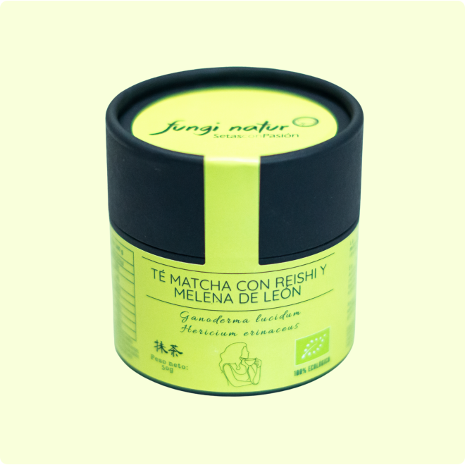Té matcha con reishi y melena de león -Ecológico